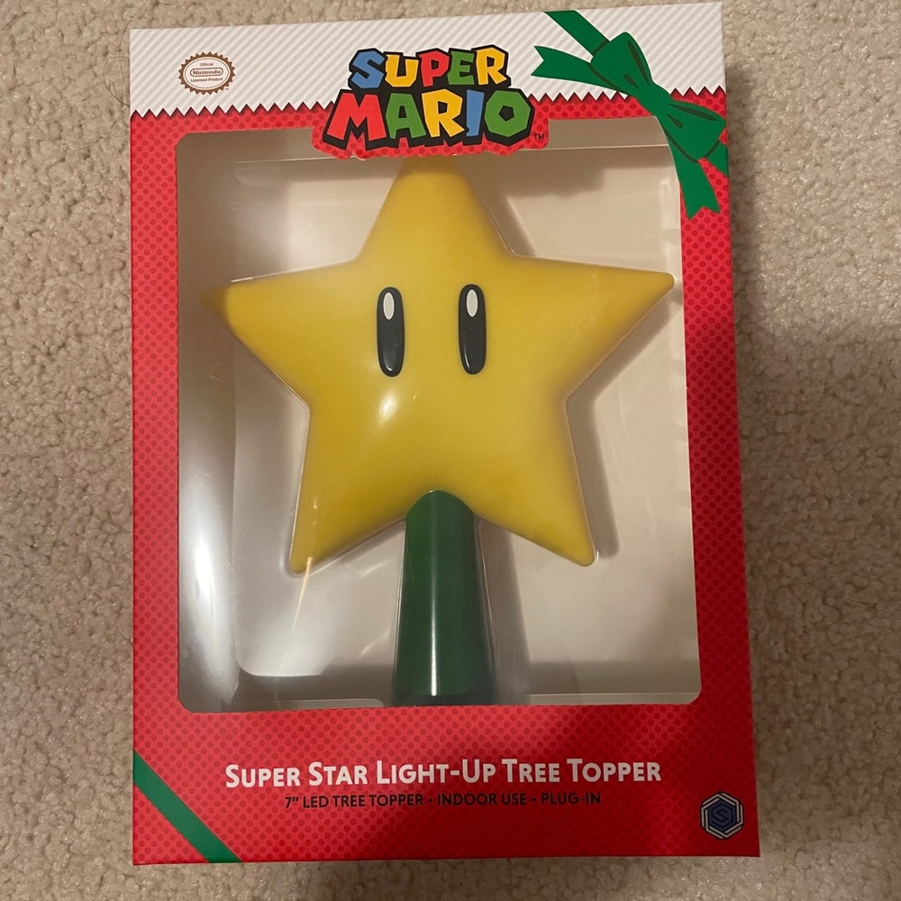 LED Super Mario Star Tree Topper